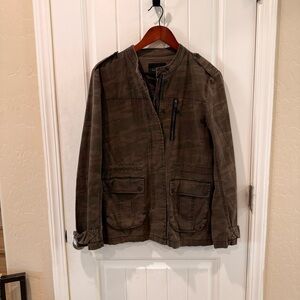 Sanctuary Olive Military Field Jacket medium